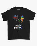 Camiseta Preta Daft Punk Rainbow Circuit