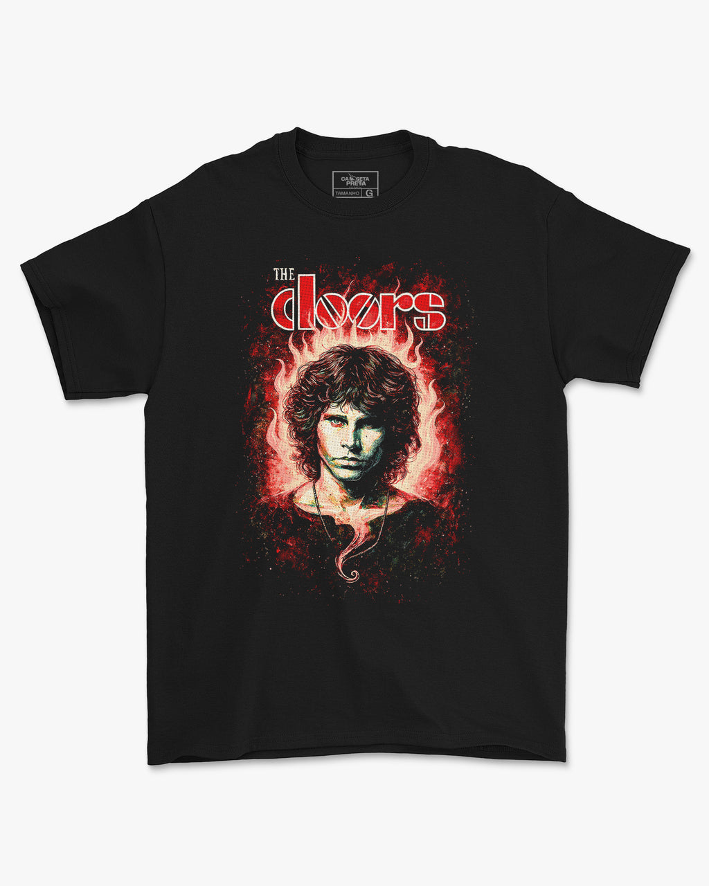 Camiseta The Doors Jim Morrison Rock Psicodélico