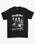 Camiseta Preta Goodfellas Quadrinhos Elenco Design Unissex