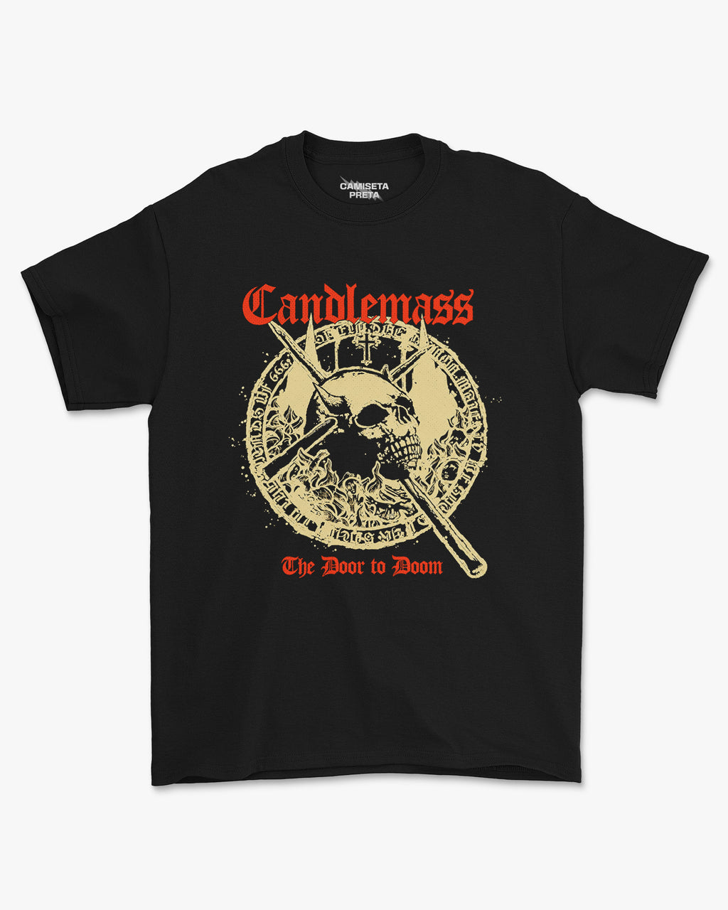 Camiseta Preta Candlemass The Door to Doom