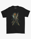 Camiseta Caveira Headbanger Guitarra Heavy Metal