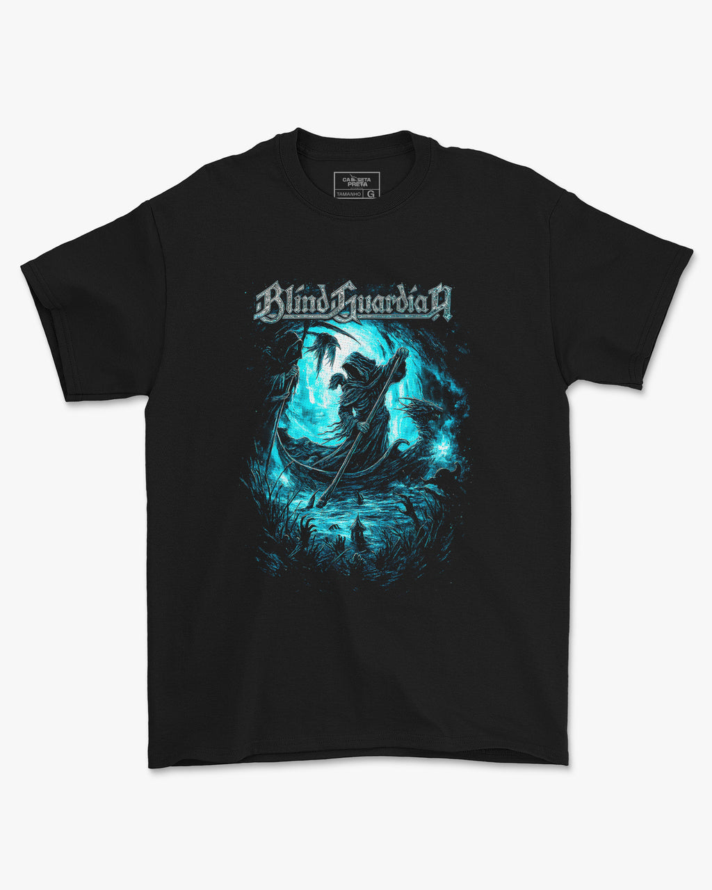 Camiseta Clássica Blind Guardian Trevas Blue