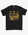 Camiseta Preta Pulp Fiction Say What Again Unissex