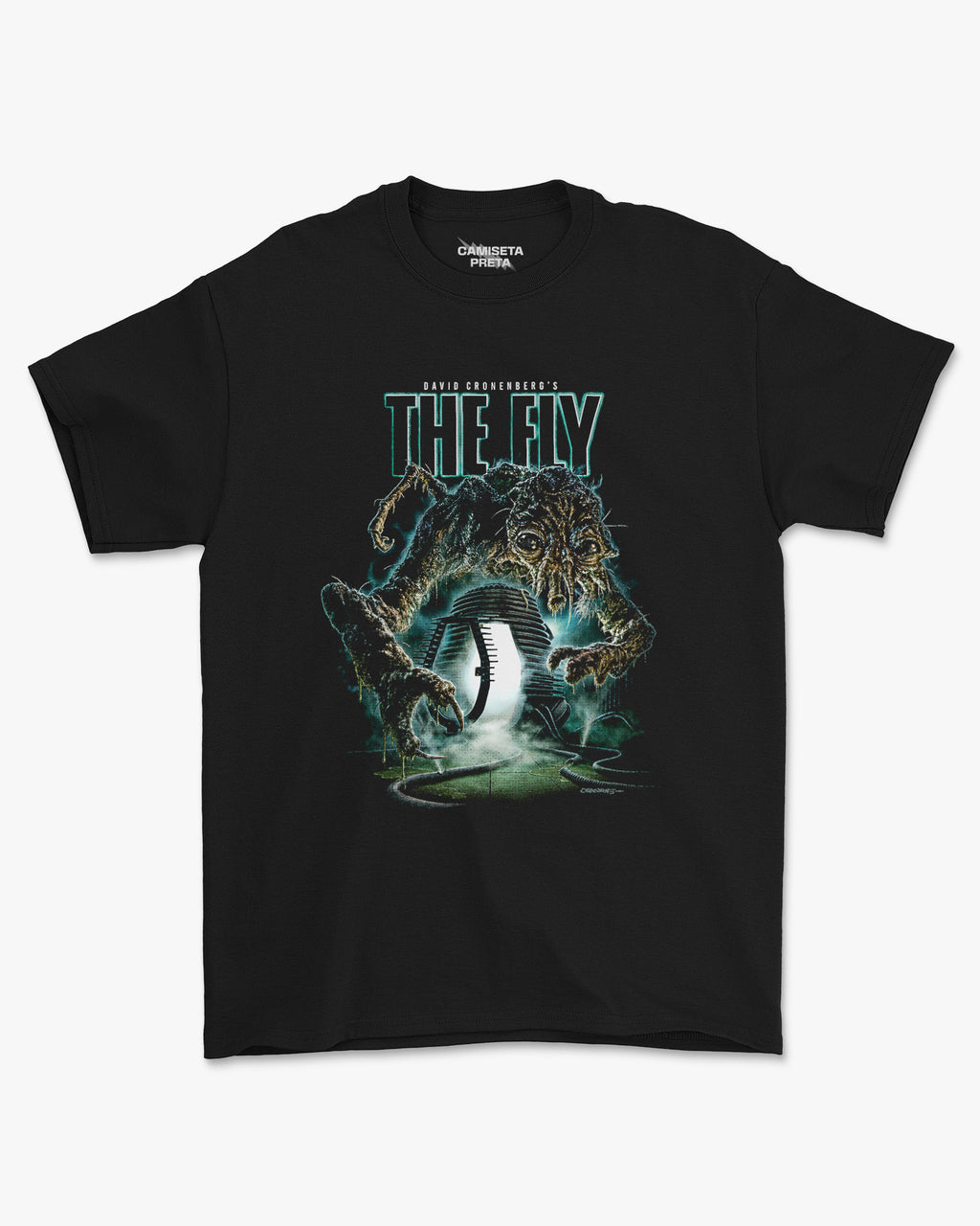 Camiseta Preta The Fly Fear of Mutation