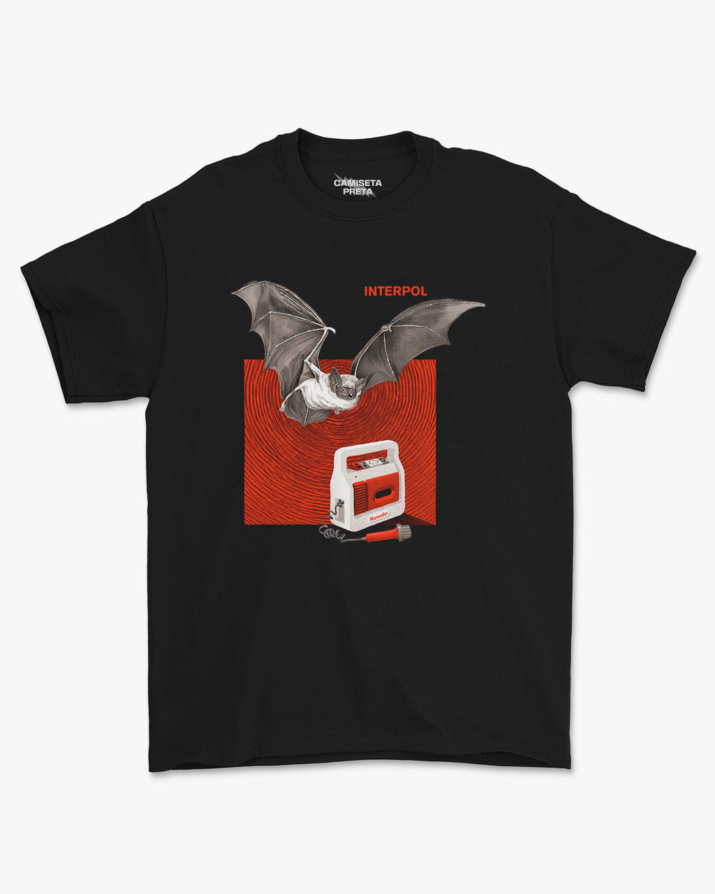 Camiseta Preta Interpol Red Echoes