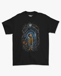 Camiseta Preta Coraline Button Eyes Tunnel