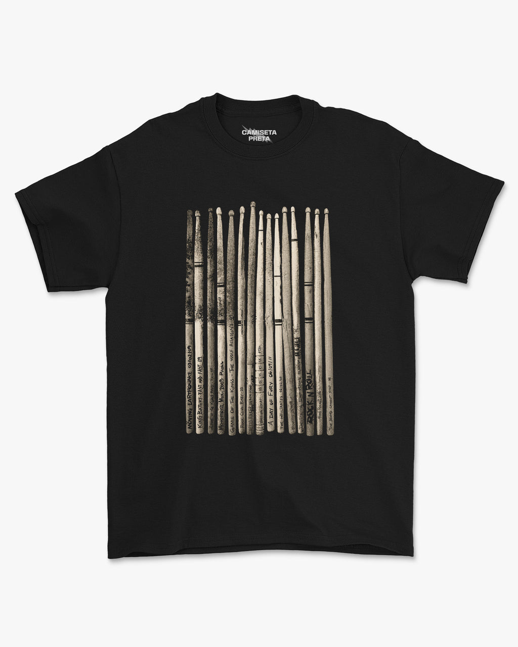 Camiseta Preta O Groove Deixou Marca