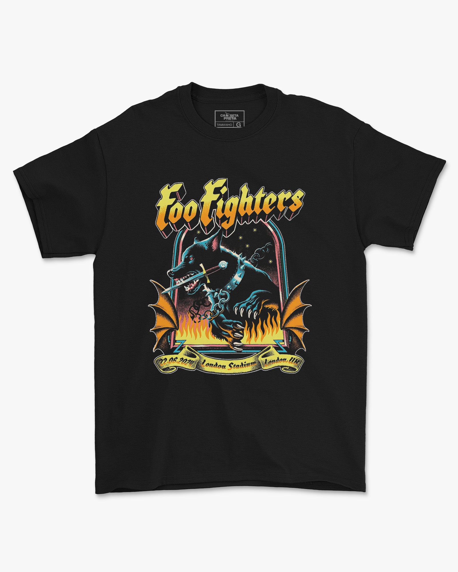 Camiseta Foo Fighters London Stadium Edição Especial
