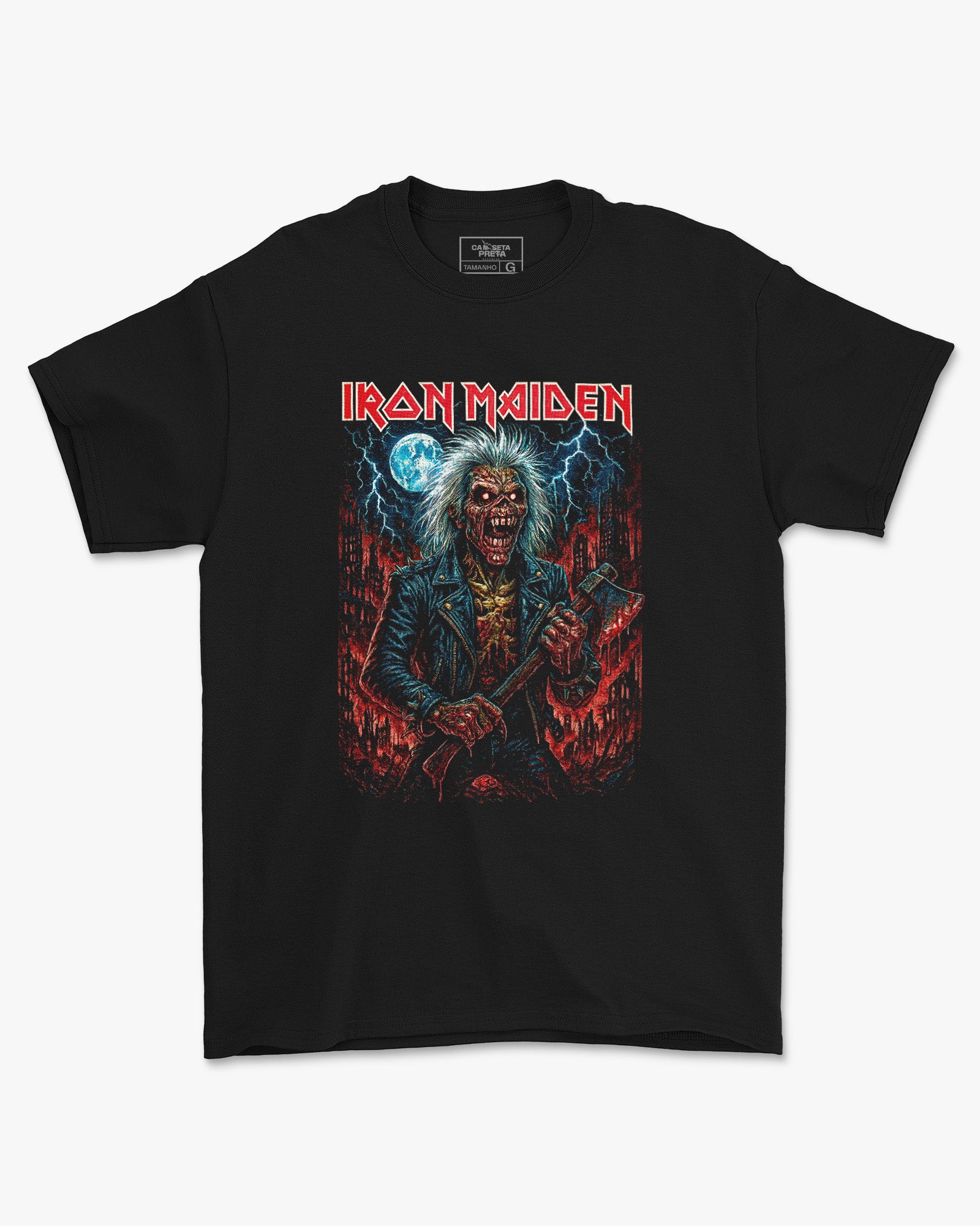 Camiseta Alternativa Iron Maiden Eddie Machado