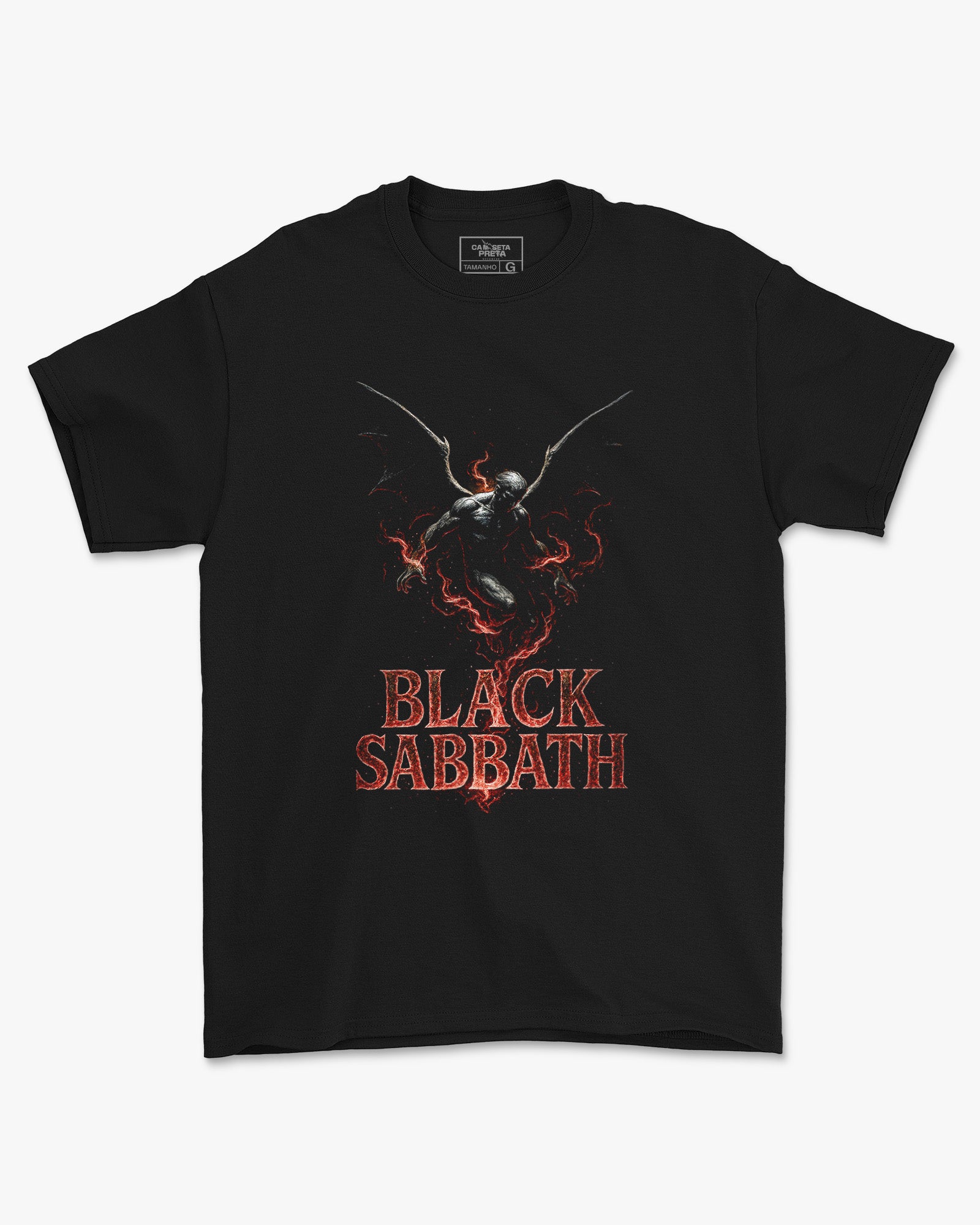 Camiseta Alternativa Black Sabbath Anjo Negro