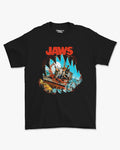 Camiseta Preta Jaws Amity Island Terror
