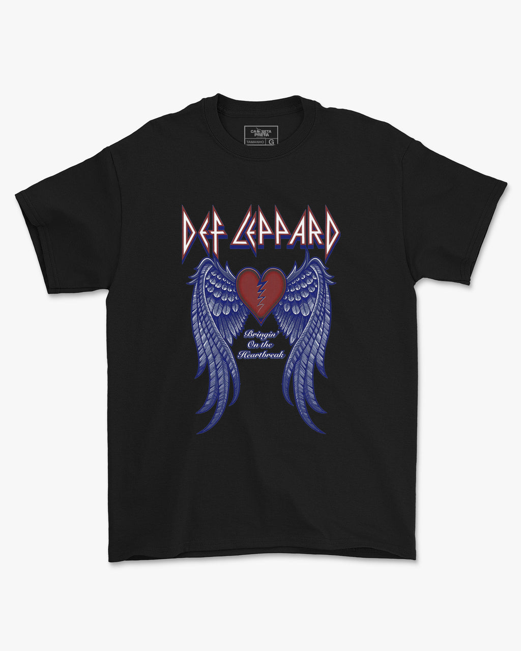 Camiseta Banda Def Leppard Heartbreak Oficial