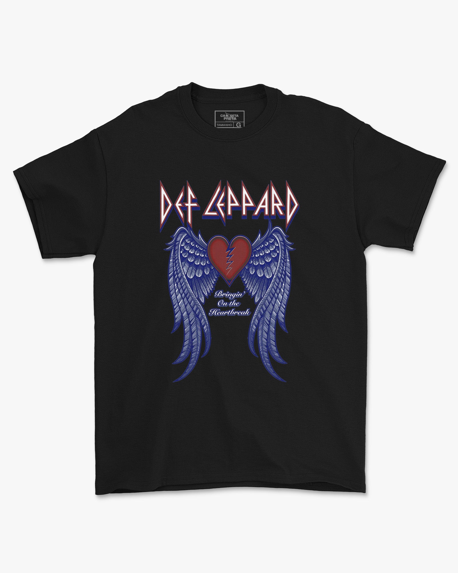 Camiseta Banda Def Leppard Heartbreak Oficial
