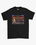 Camiseta Preta Ultimate Rock Fighters Freddie Vs Ozzy