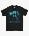 Camiseta Preta Mac DeMarco Midnight Blue Frames Cyan Panels