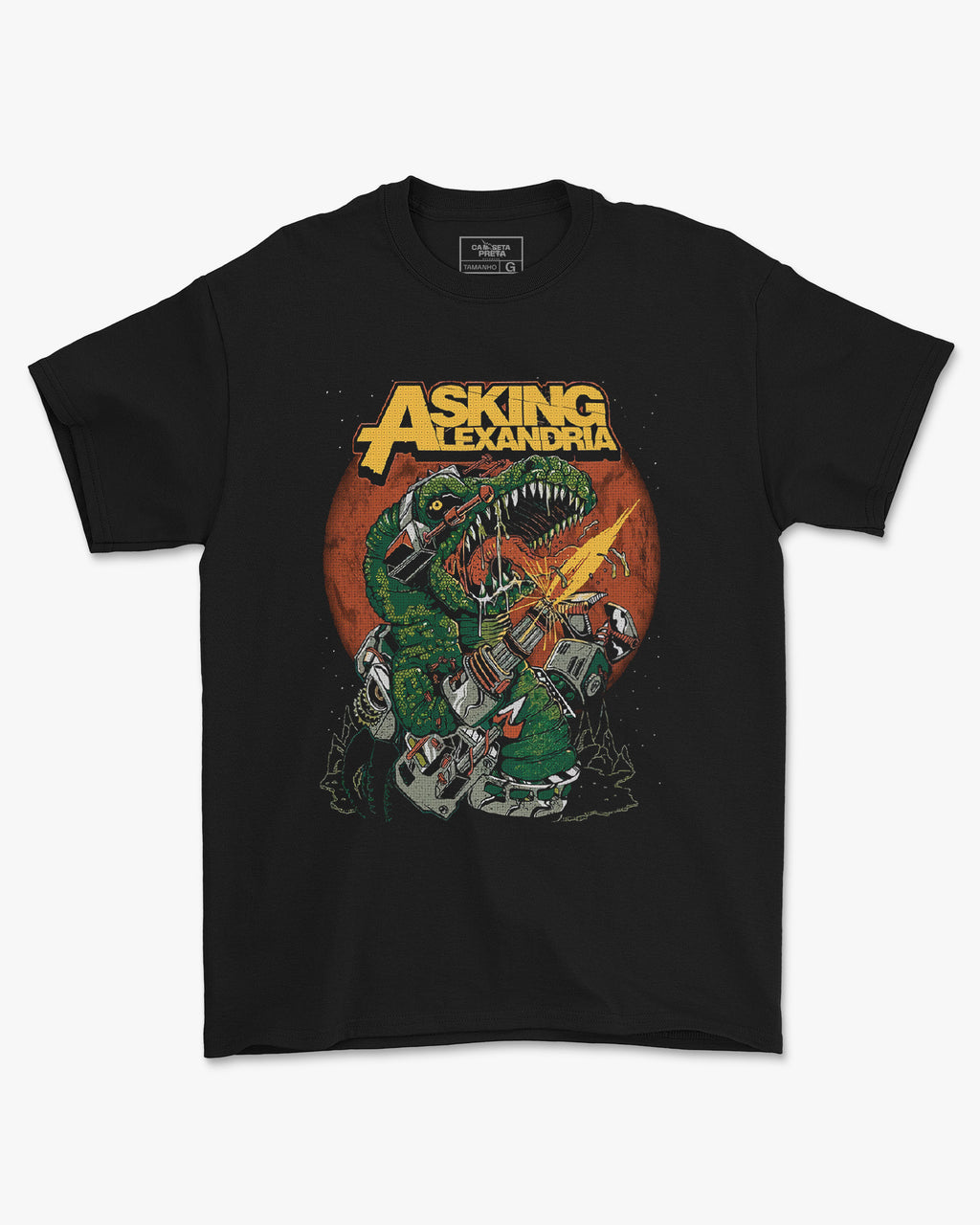 Camiseta Asking Alexandria Dinosaur
