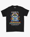 Camiseta Preta Raised By The Jukebox Retro Music