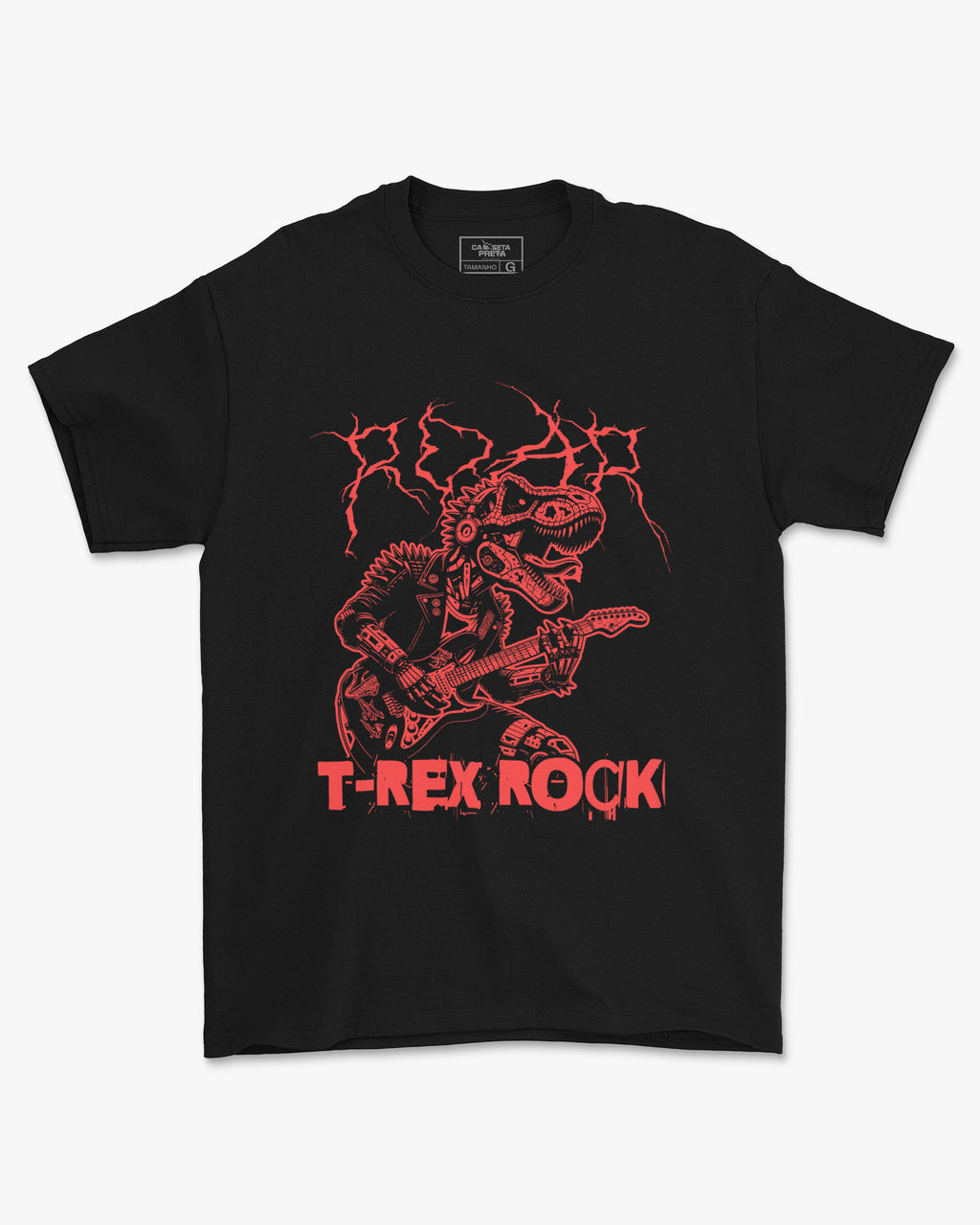 Camiseta T-Rex Rock Red Vintage