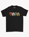 Camiseta Preta Quarteto de Palhetas