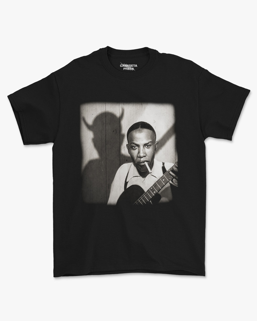 Camiseta Preta Devil at the Crossroads Blues