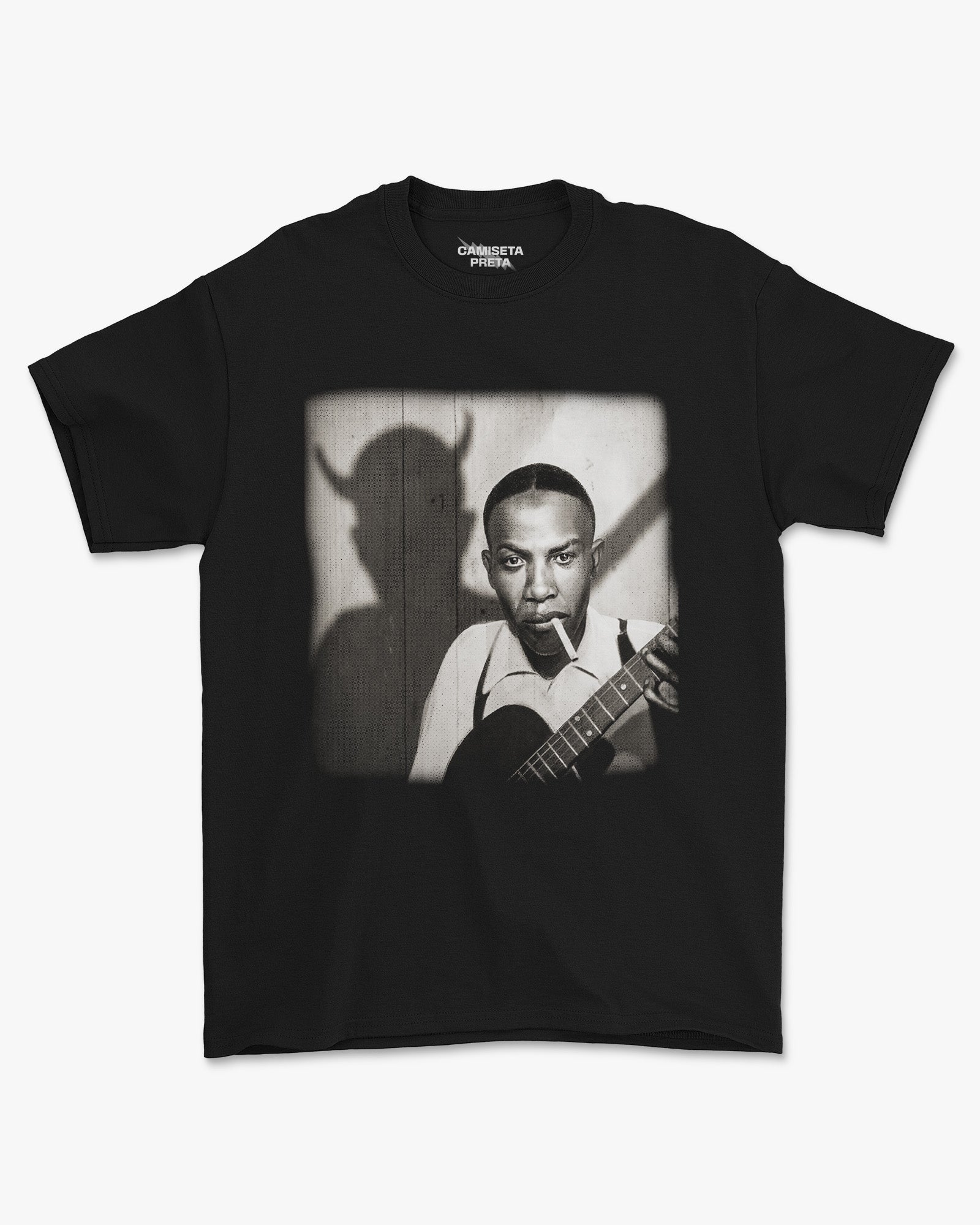 Camiseta Preta Devil at the Crossroads Blues