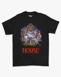 Camiseta Preta House Horror Classic 1985