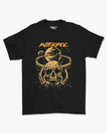 Camiseta Preta Interpol Saturn Skull Ritual