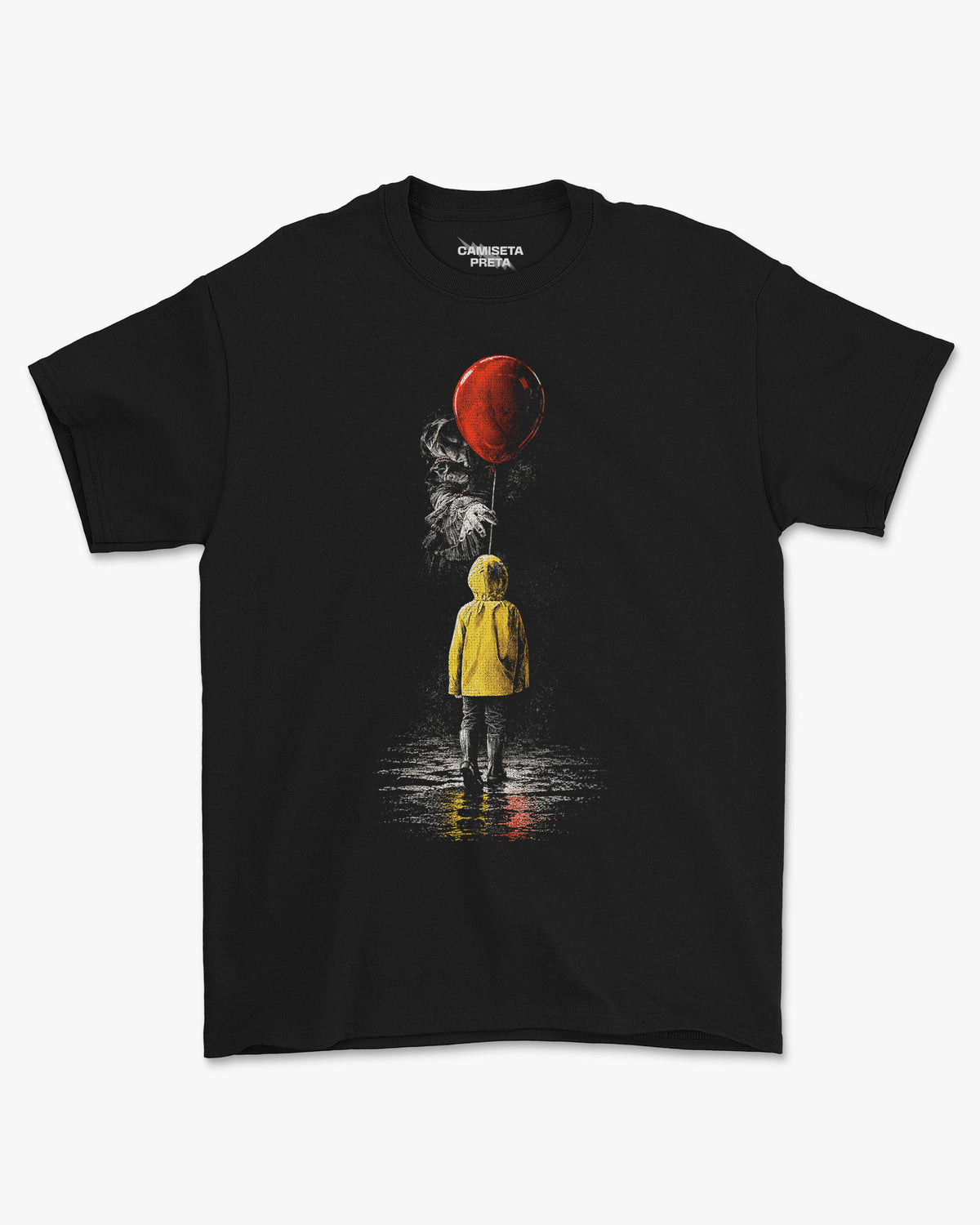 Camiseta Preta It Pennywise Red Balloon