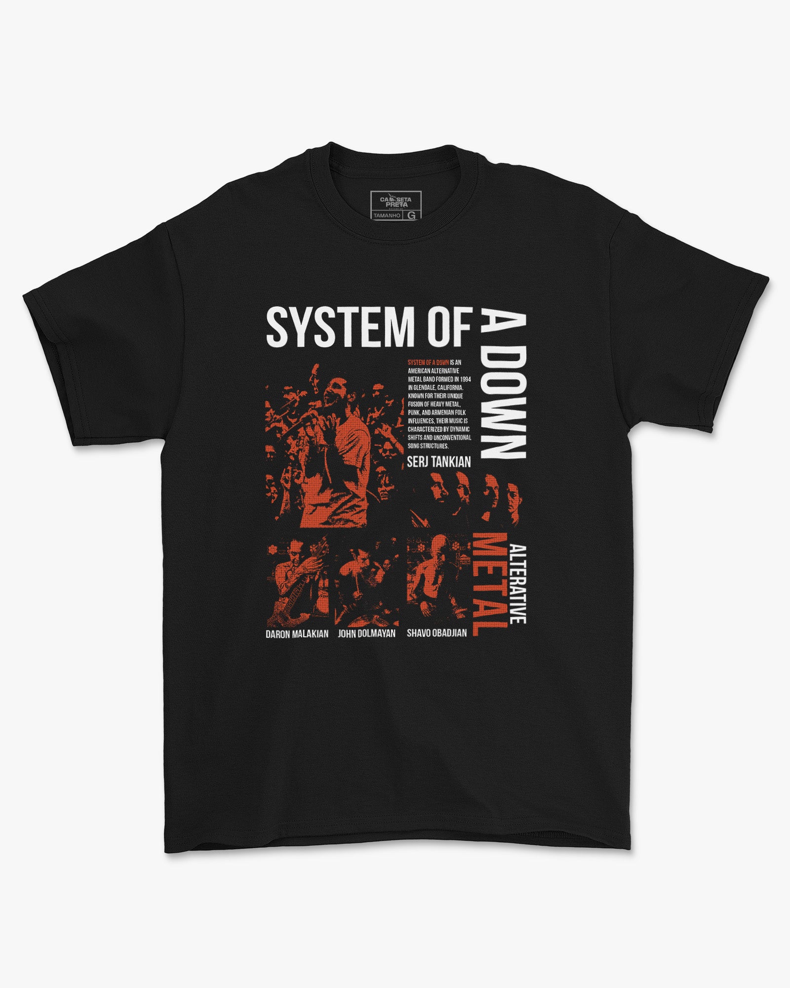 Camiseta System Of A Down Alternative Metal