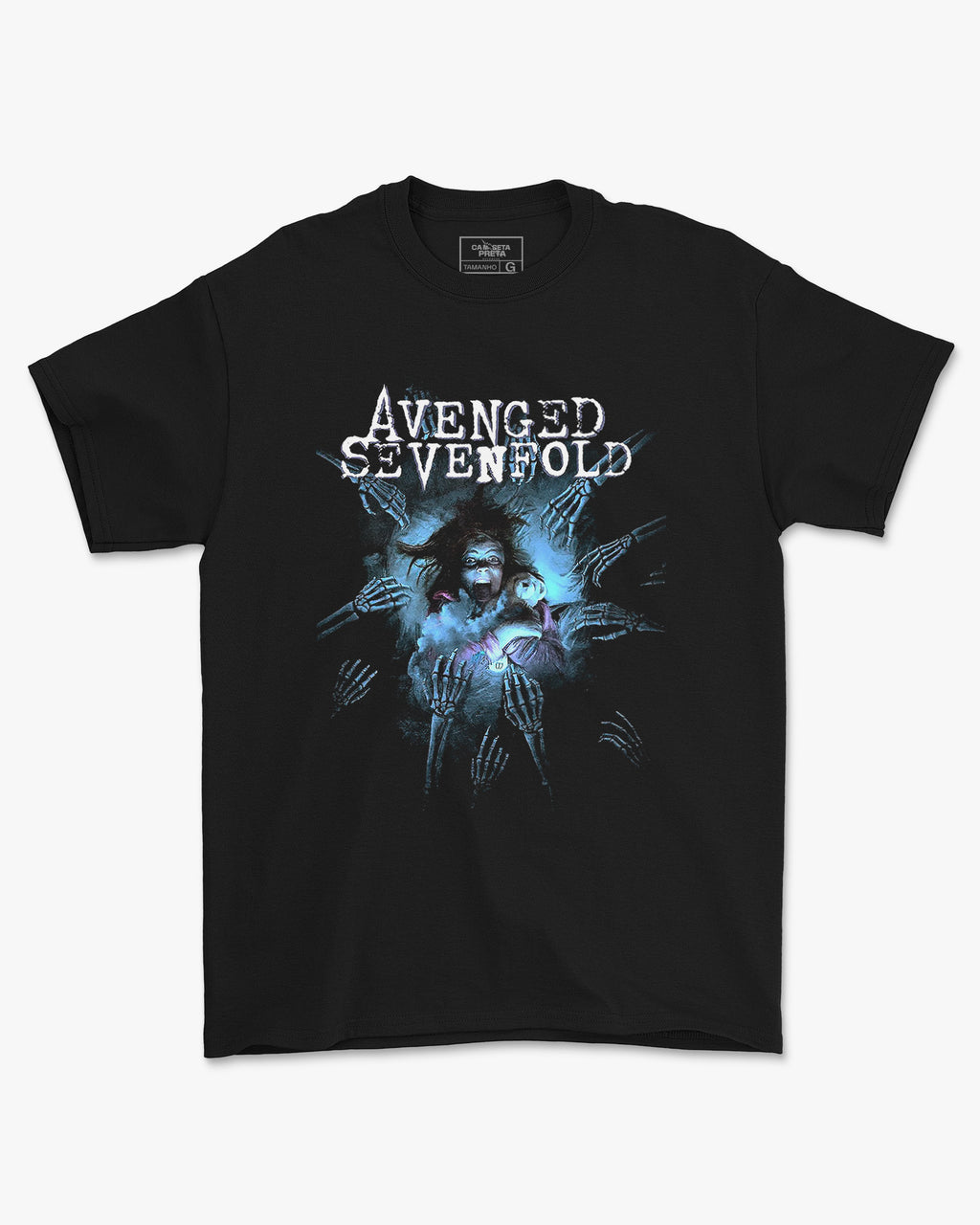 Camiseta Preta Avenged Sevenfold Hands