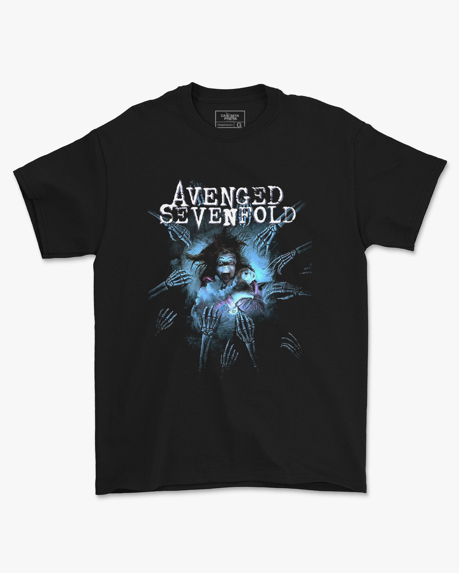 Camiseta Preta Avenged Sevenfold Hands