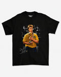 Camiseta Preta David Bowie Levando a Copa Para Casa