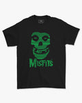 Camiseta Rock Misfits Caveira Verde