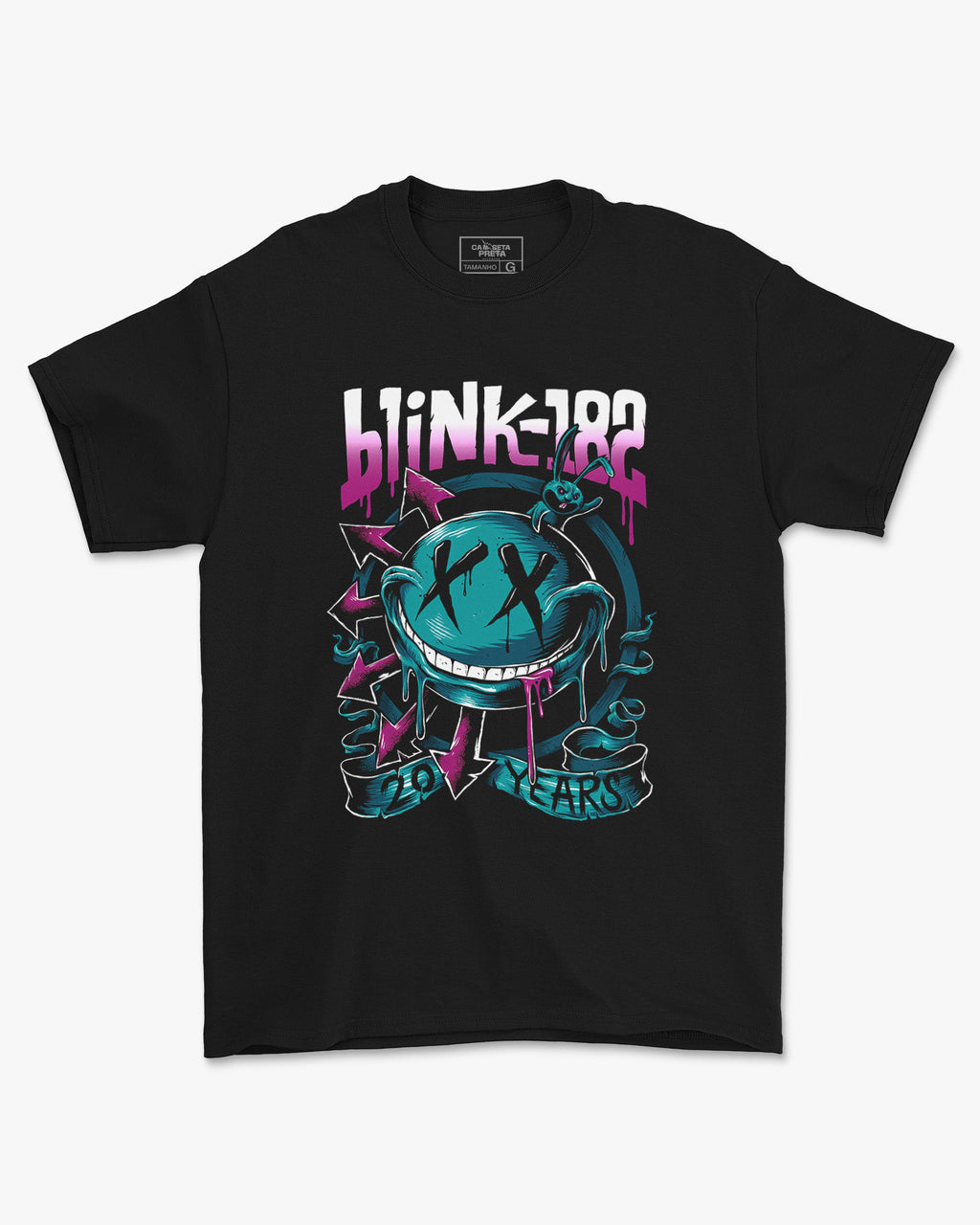 Camiseta Rock Blink-182 20 Years Estampa