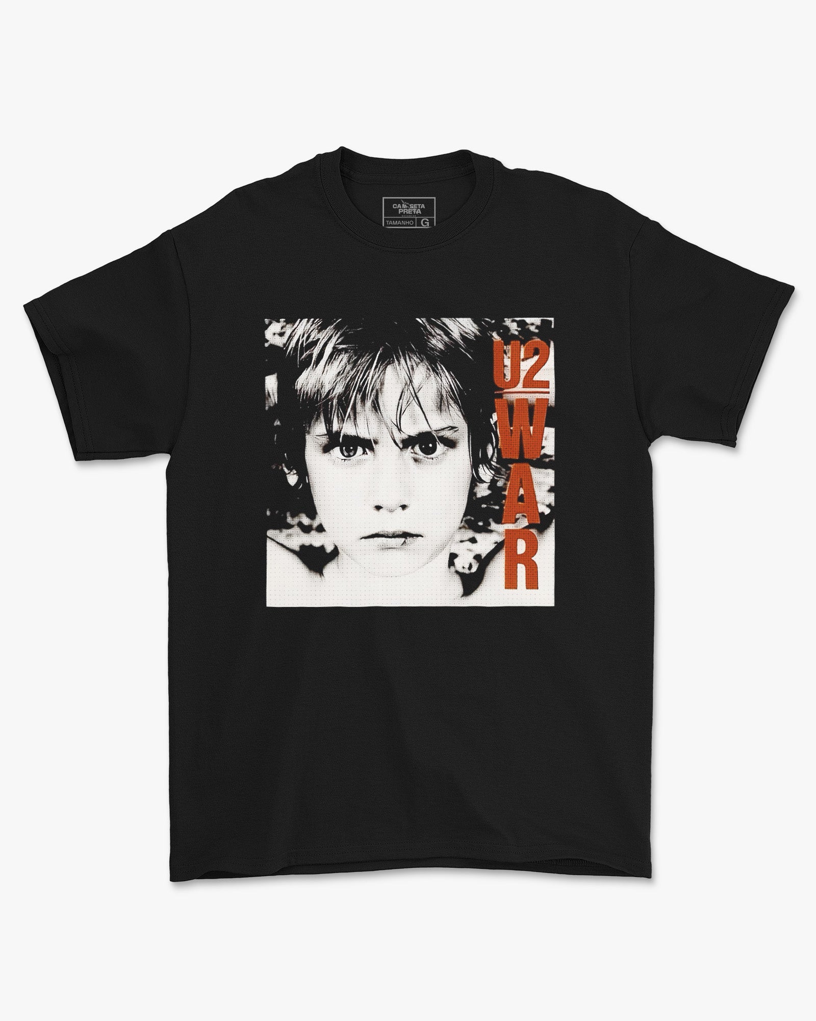 Camiseta Preta U2 Album War 1983