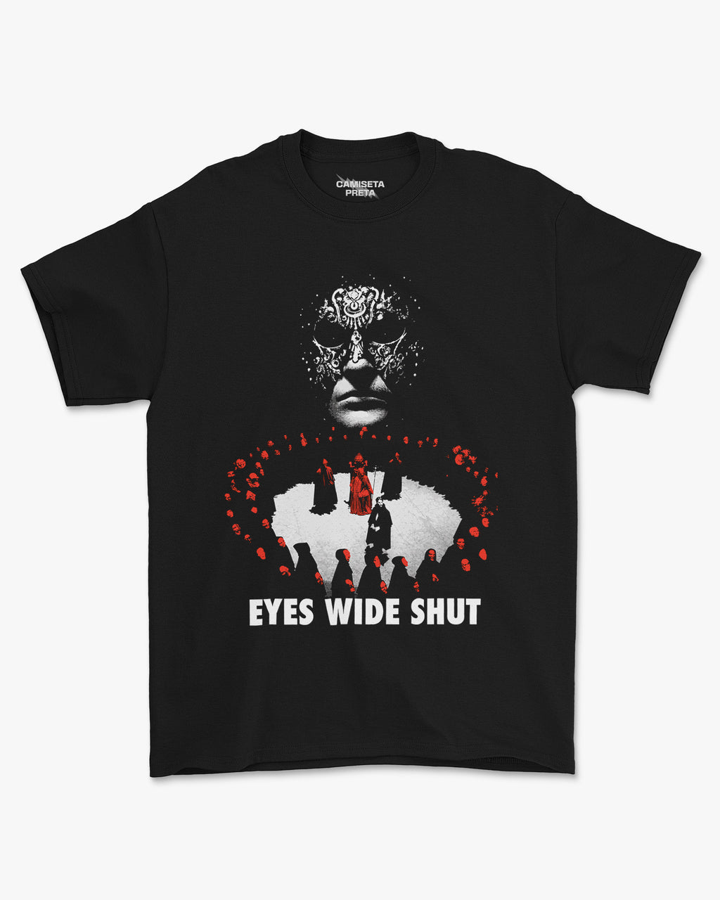 Camiseta Preta Eyes Wide Shut Secret Society