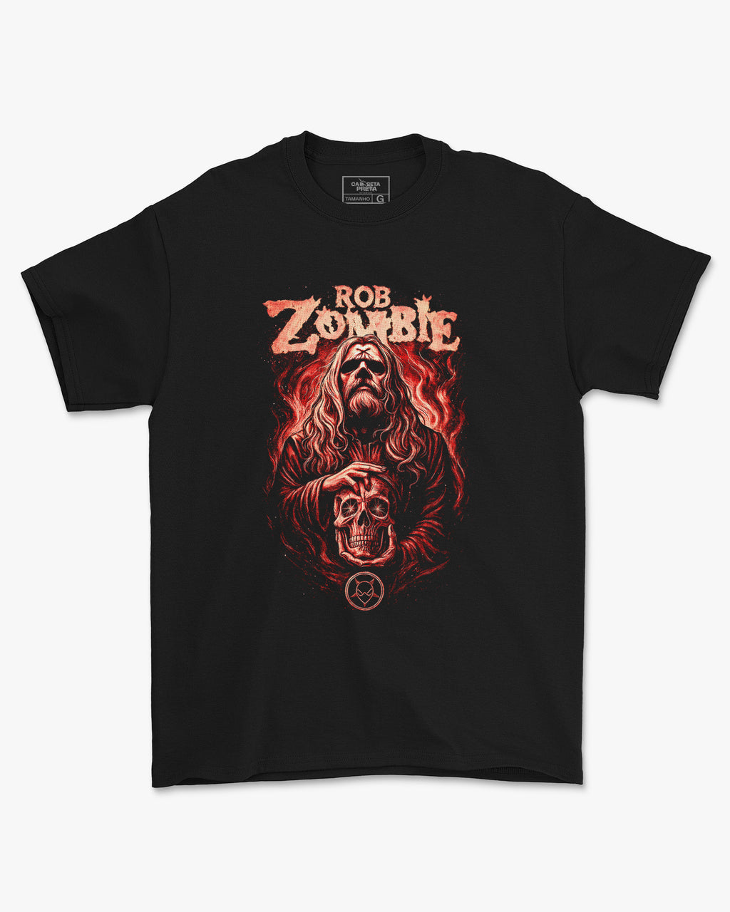 Camiseta Alternativa Rob Zombie Skull