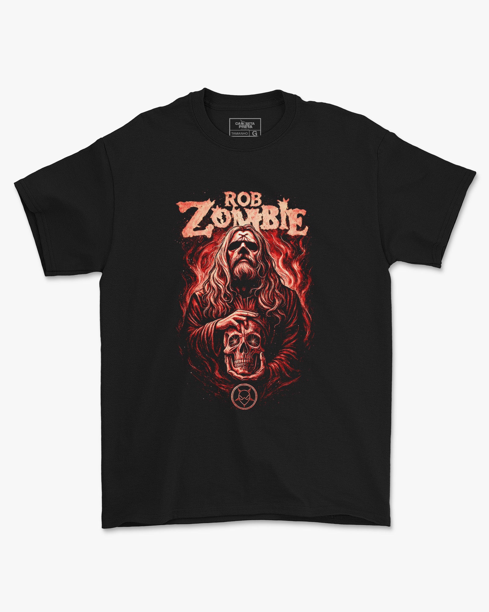 Camiseta Alternativa Rob Zombie Skull