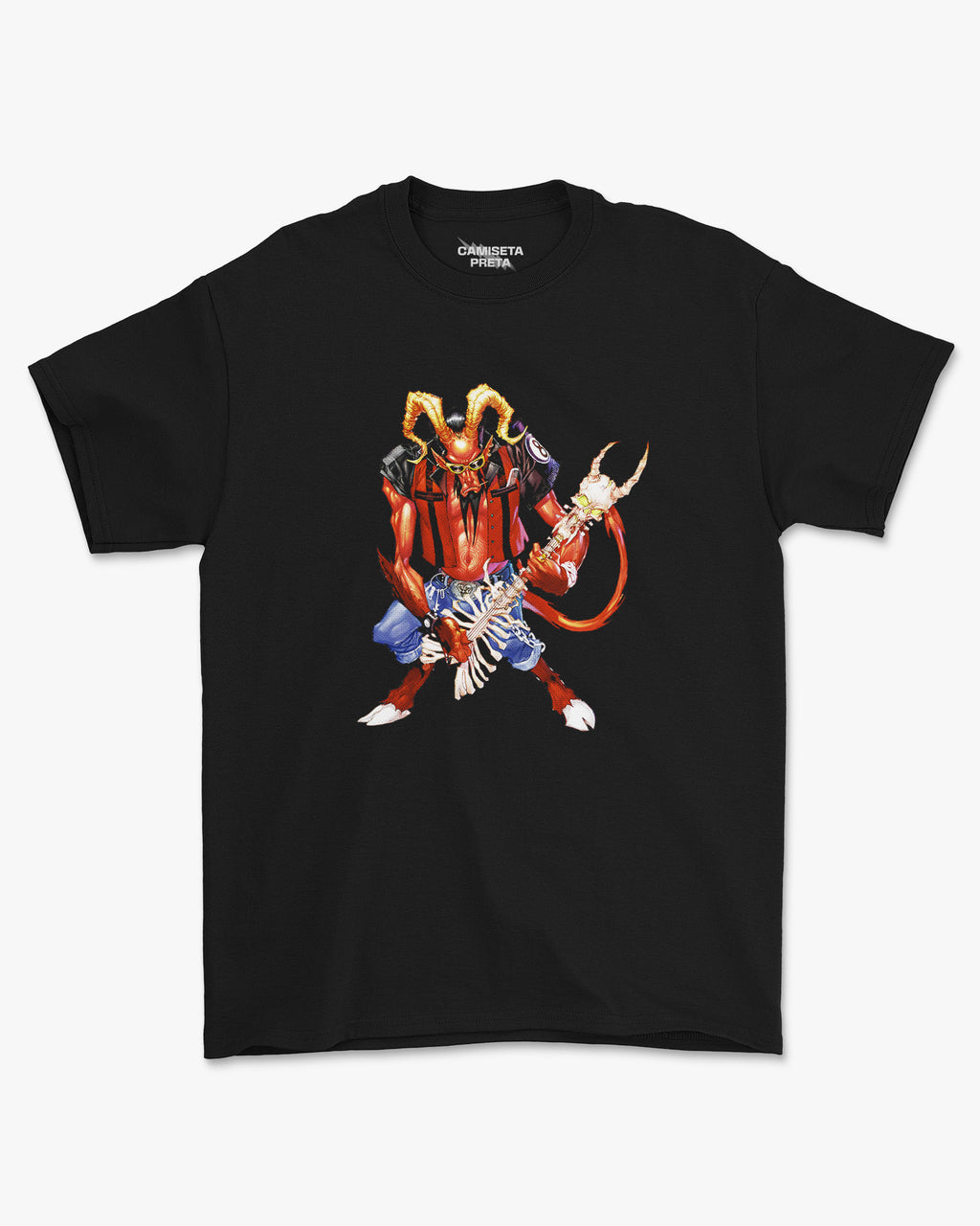 Camiseta Preta Hellstrings Riffs do Submundo