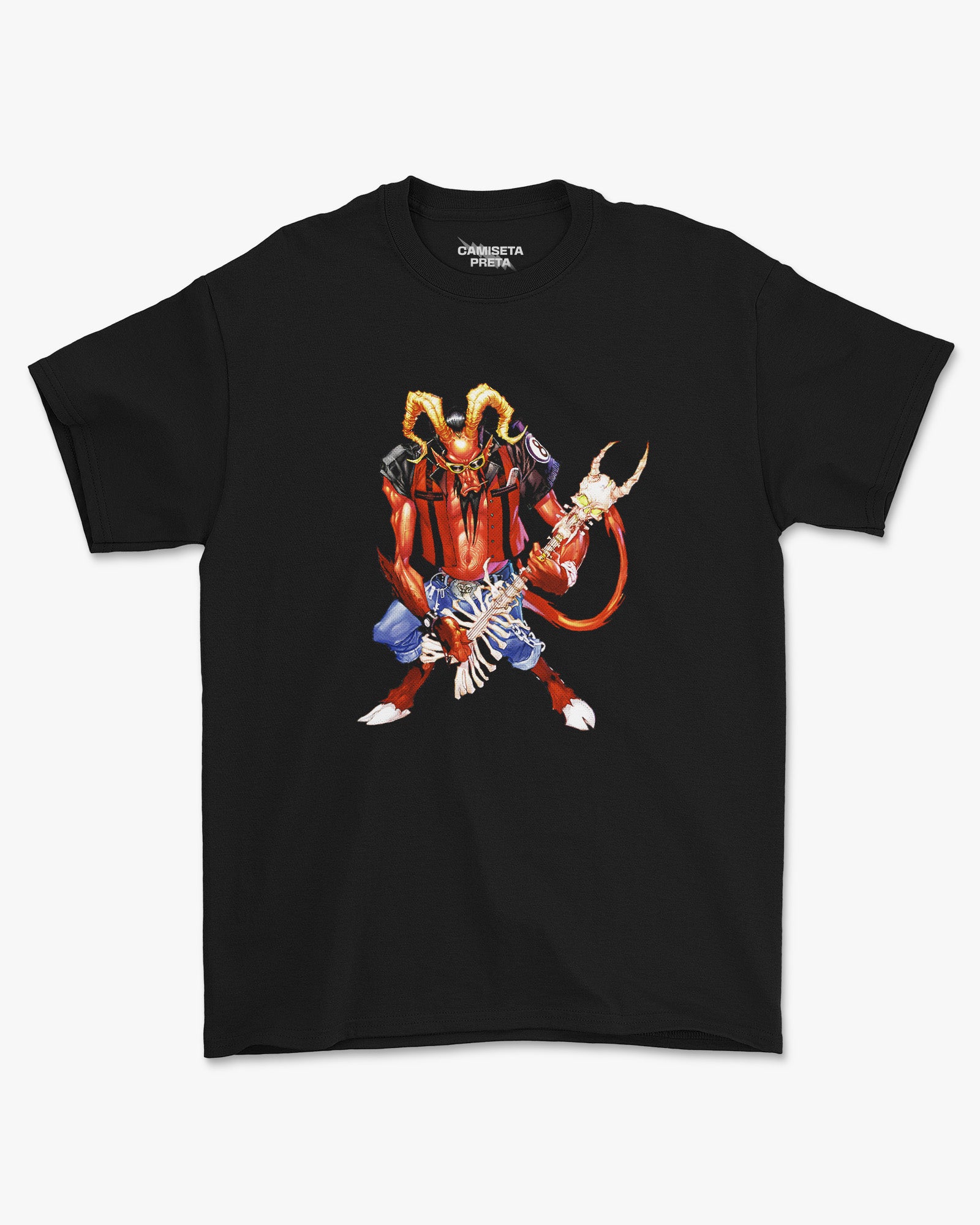 Camiseta Preta Hellstrings Riffs do Submundo