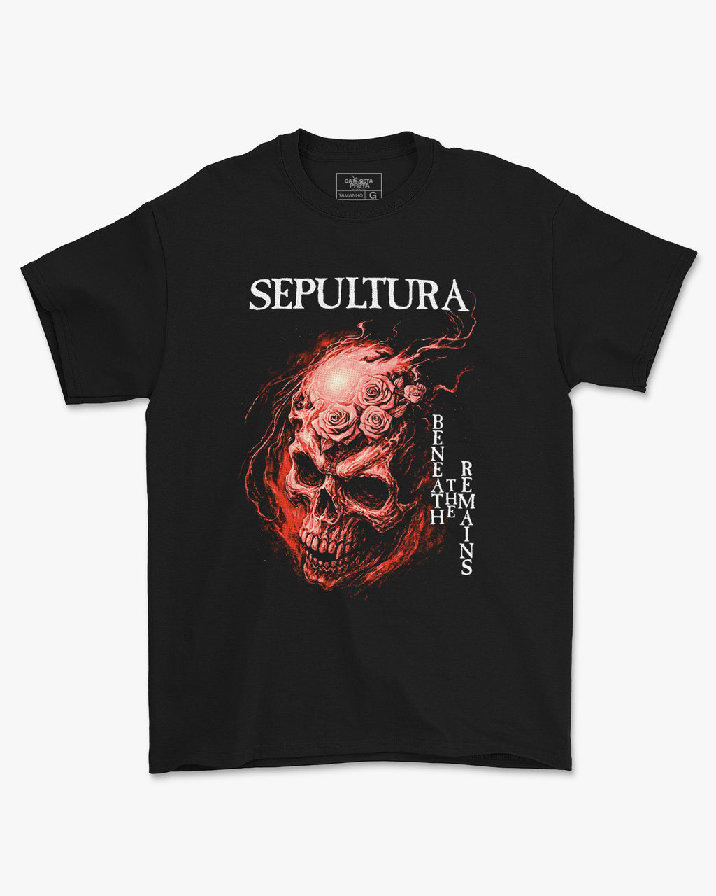 Camiseta Clássica Sepultura Beneath the Remains