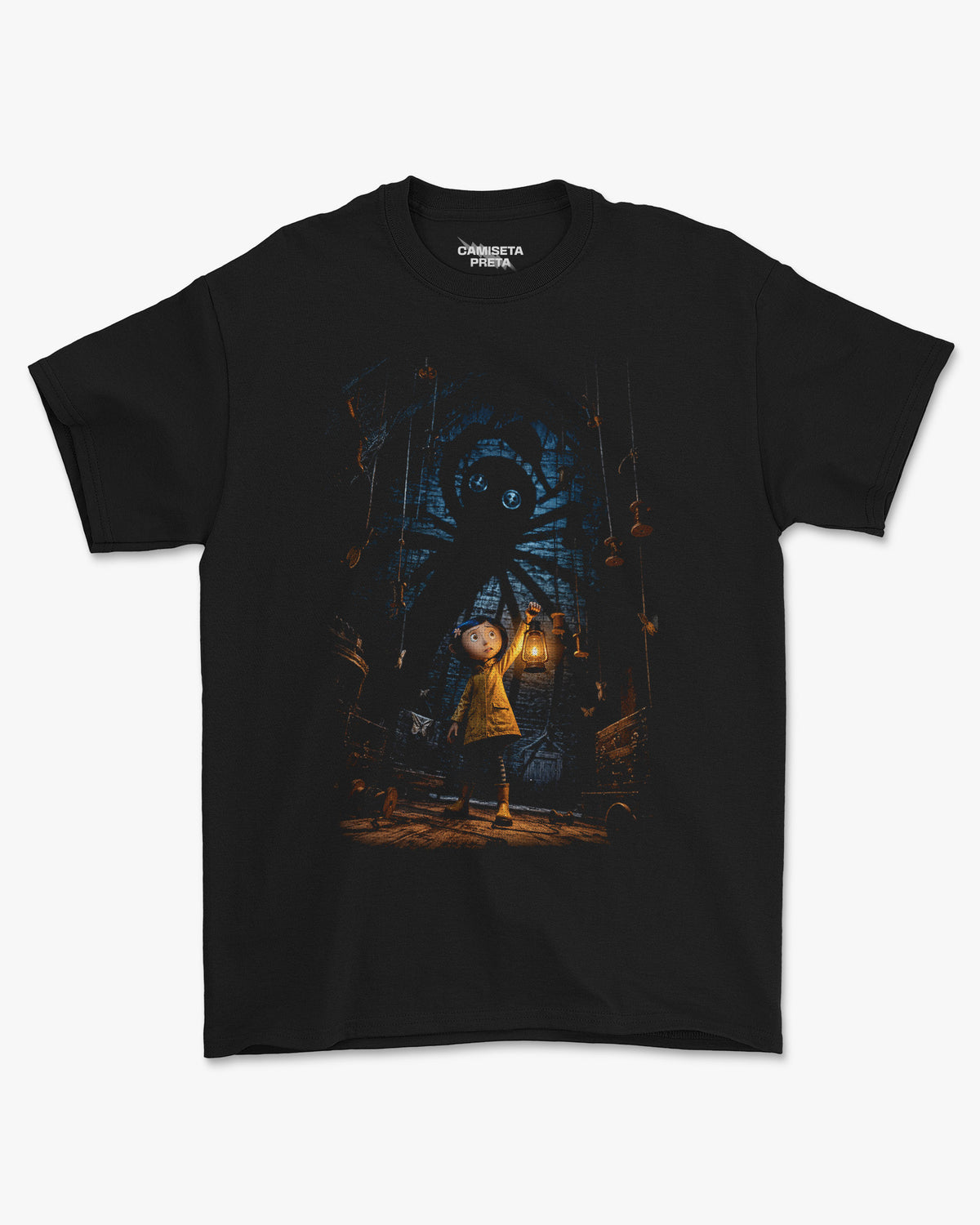 Camiseta Preta Coraline Other Mother Spider