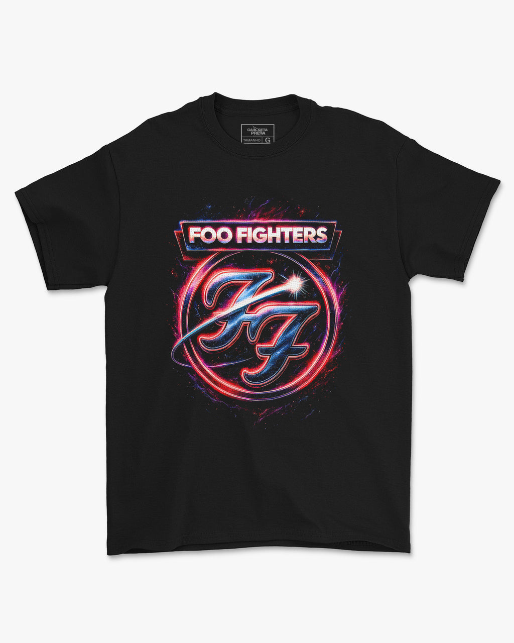 Camiseta Clássica Foo Fighters Galaxy FF