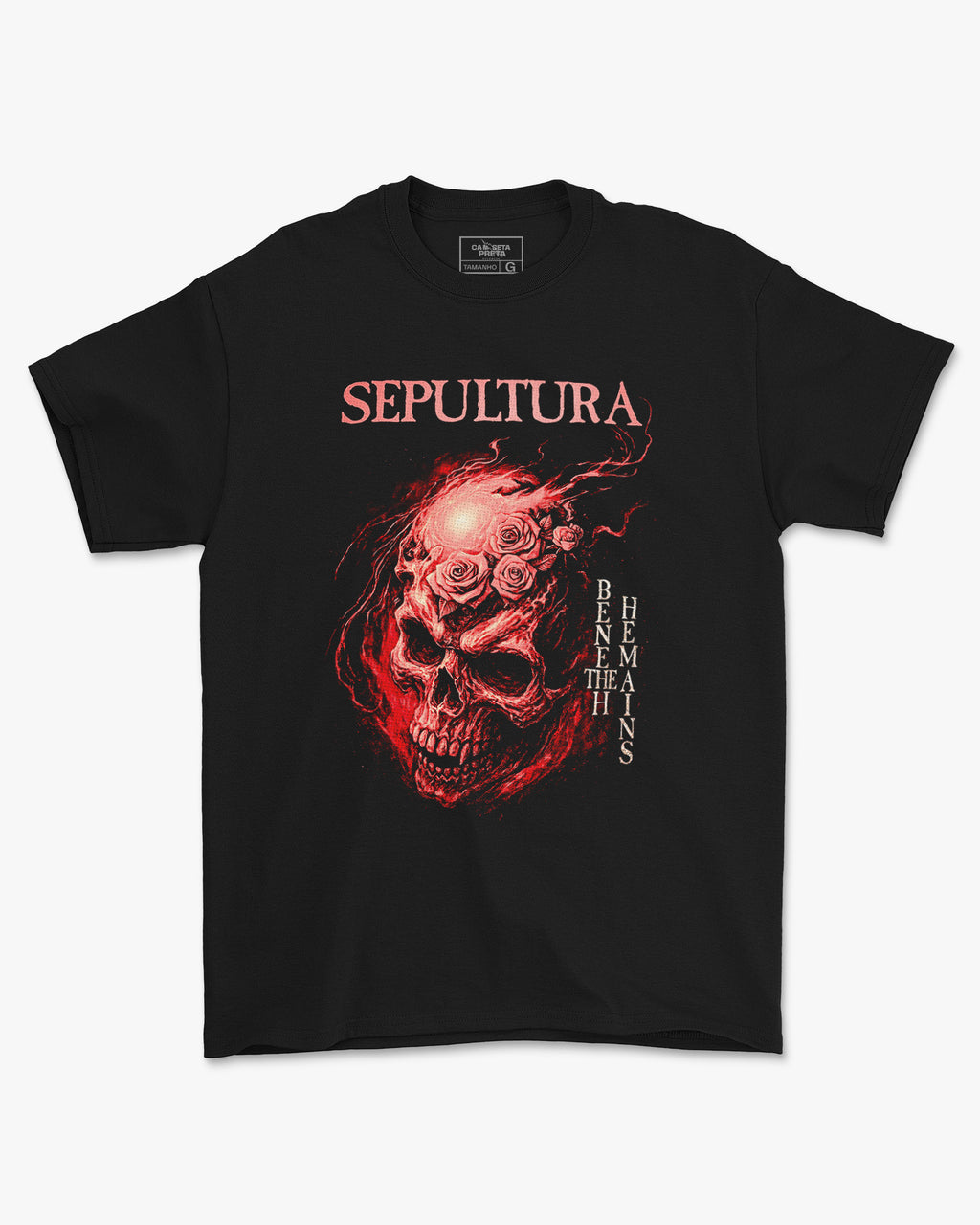 Camiseta Clássica Sepultura Beneath the Remains
