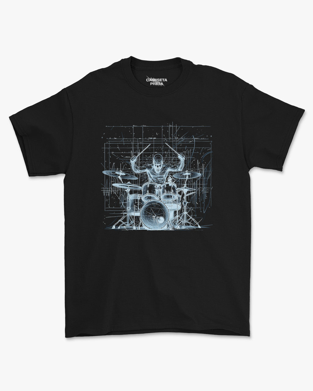 Camiseta Preta Geometria do Groove