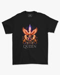 Camiseta Preta Queen Phoenix Brasão