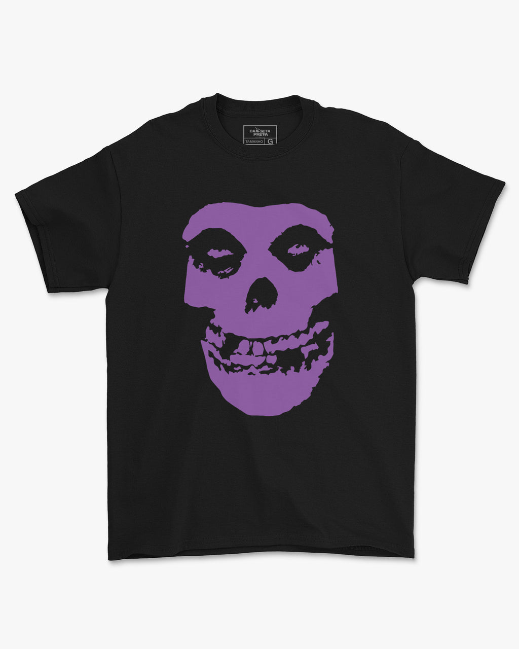 Camiseta Alternativa Misfits Skull Roxo