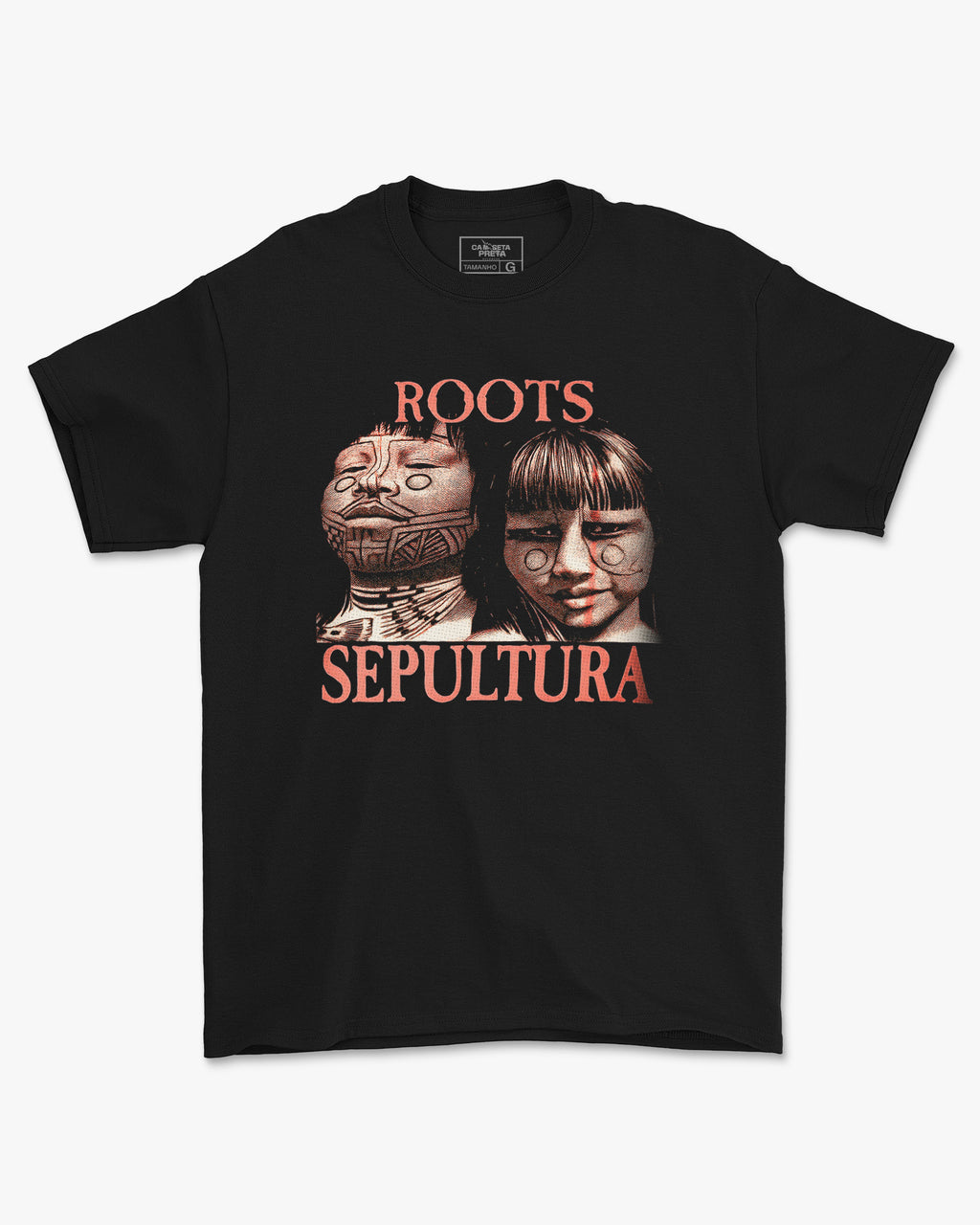 Camiseta Sepultura Roots Heavy Metal Brasileiro