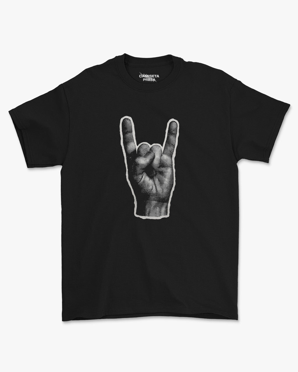 Camiseta Preta Gesto Sagrado do Metal