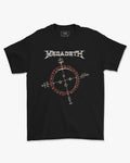 Camiseta Megadeth Bússola Símbolos Preta